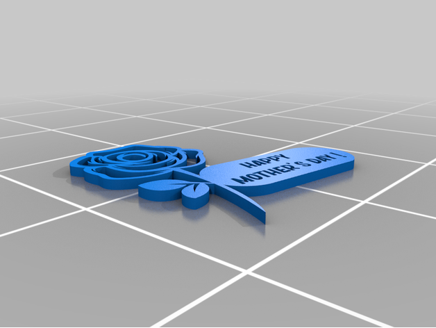 Happy Mother's Day - Rose by davidlugo - Thingiverse